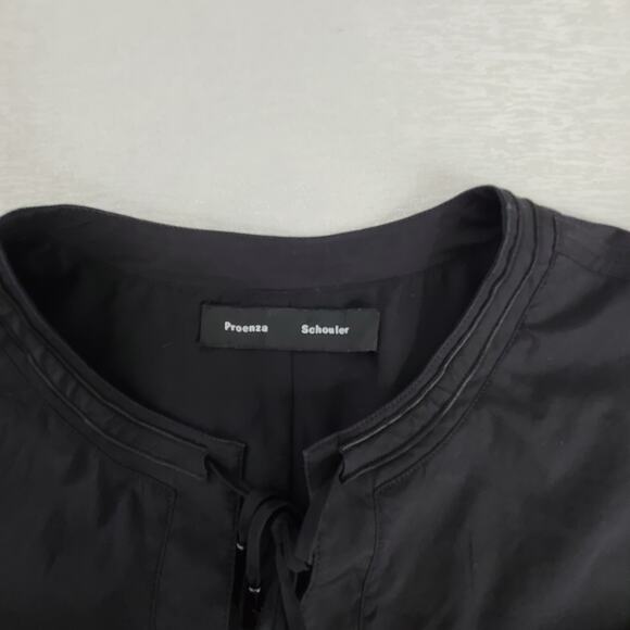 Proenza Schouler silk babydoll dress black Size 4 Preloved Excellent Whimisgoth - Picture 8 of 11